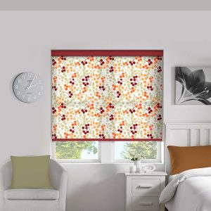 Berries Orange Roller Blind