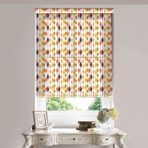 Curve Coral Roller Blind