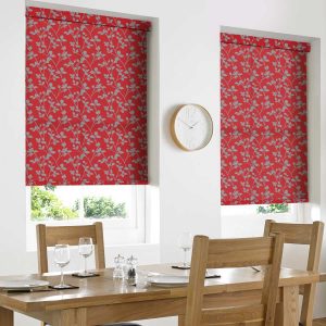 Leaf Flame Roller Blind