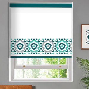 Fez Teal Roller Blind