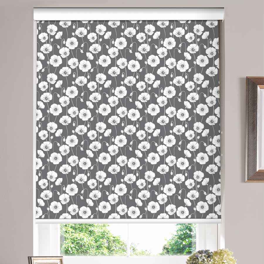lorraine-poppy-1 grey roller blinds grey roller blinds