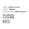 Feathers Cerise
