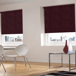 Feathers Cerise Roller Blind