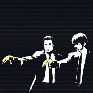 banksy roller blinds