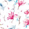 Waterflower-Magnolia-Roller-Blind