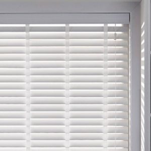 Snow White Faux Wood Blind