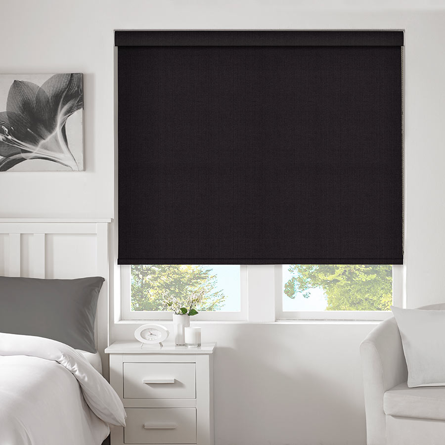 Aurora Black Roller Blind