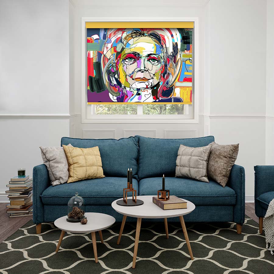 Woman Pop Art Roller Blind