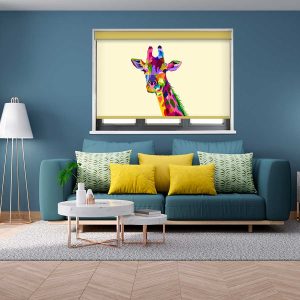Giraffe Pop Art Roller Blind