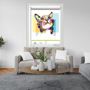 Cat Pop Art Roller Blind