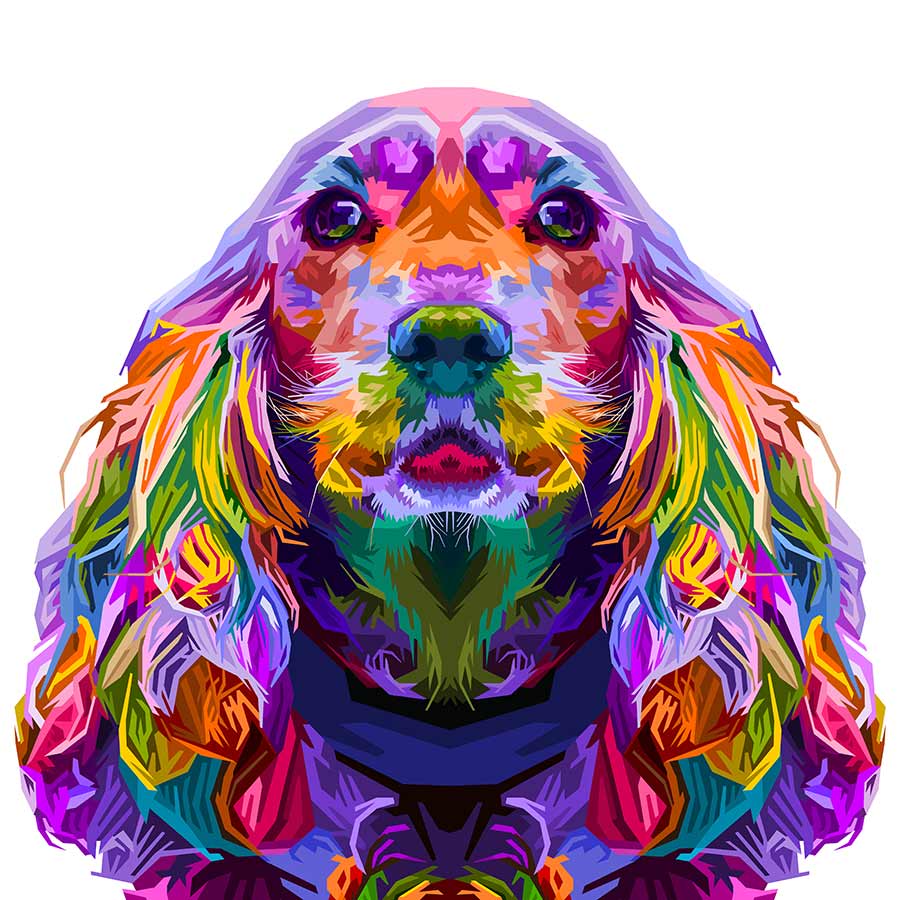 Dog 2 Pop Art Roller Blind Icon